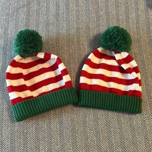 Pair of Hanna Andersson Christmas hats
